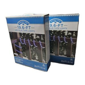 Holiday Time Blue Led Indoor Outdoor Rope Lights , 2 box bundle